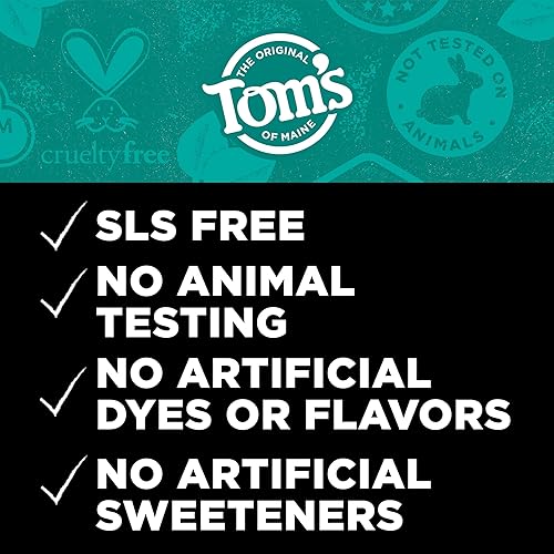 Miniatura 4 de Tom's of Maine Pasta de dientes de carbón activado natural con flúor, menta, paquete de 3, 4.0 onzas