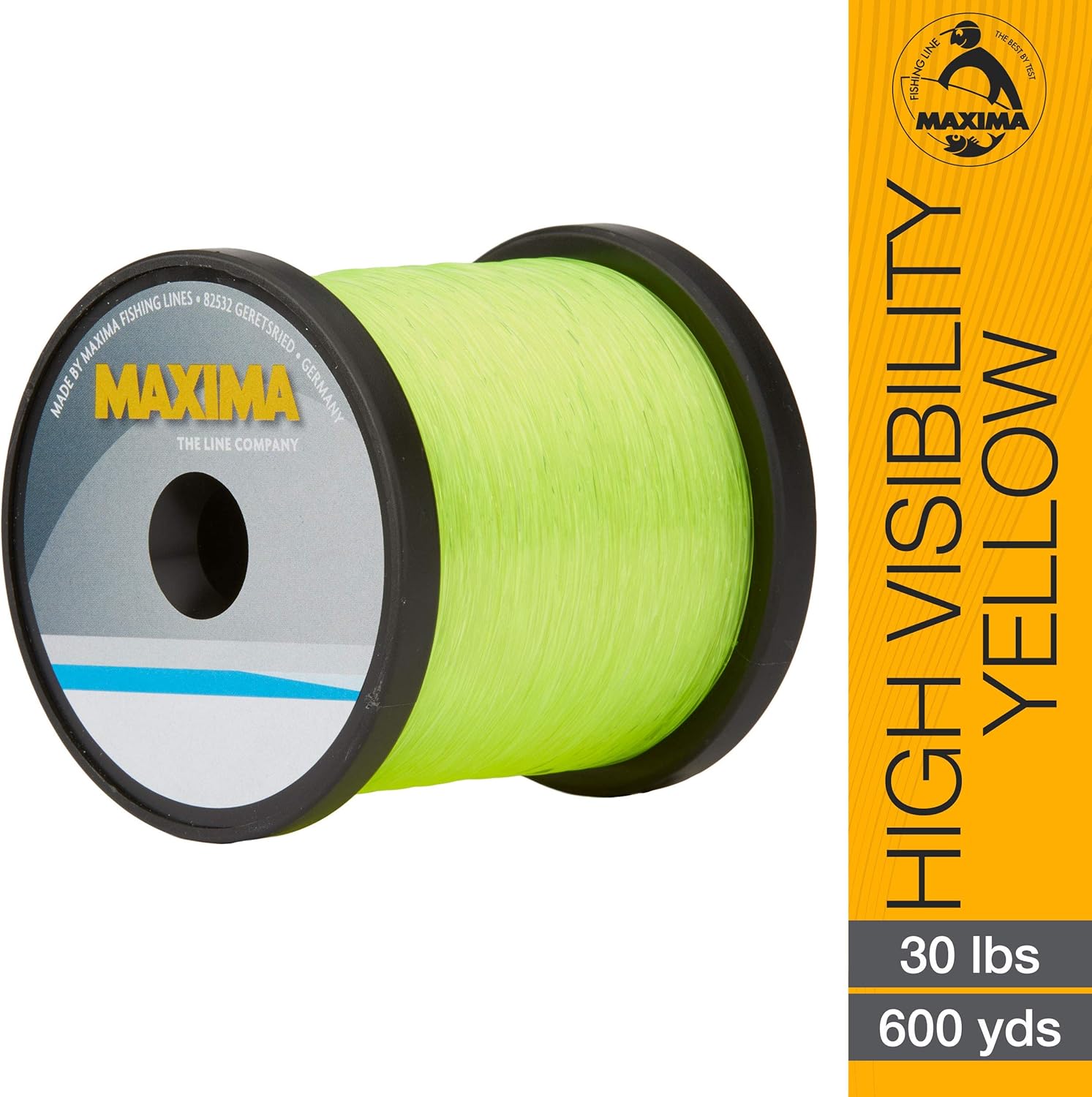 Maxima Fishing Line Guide Spools, High Visibility Yellow