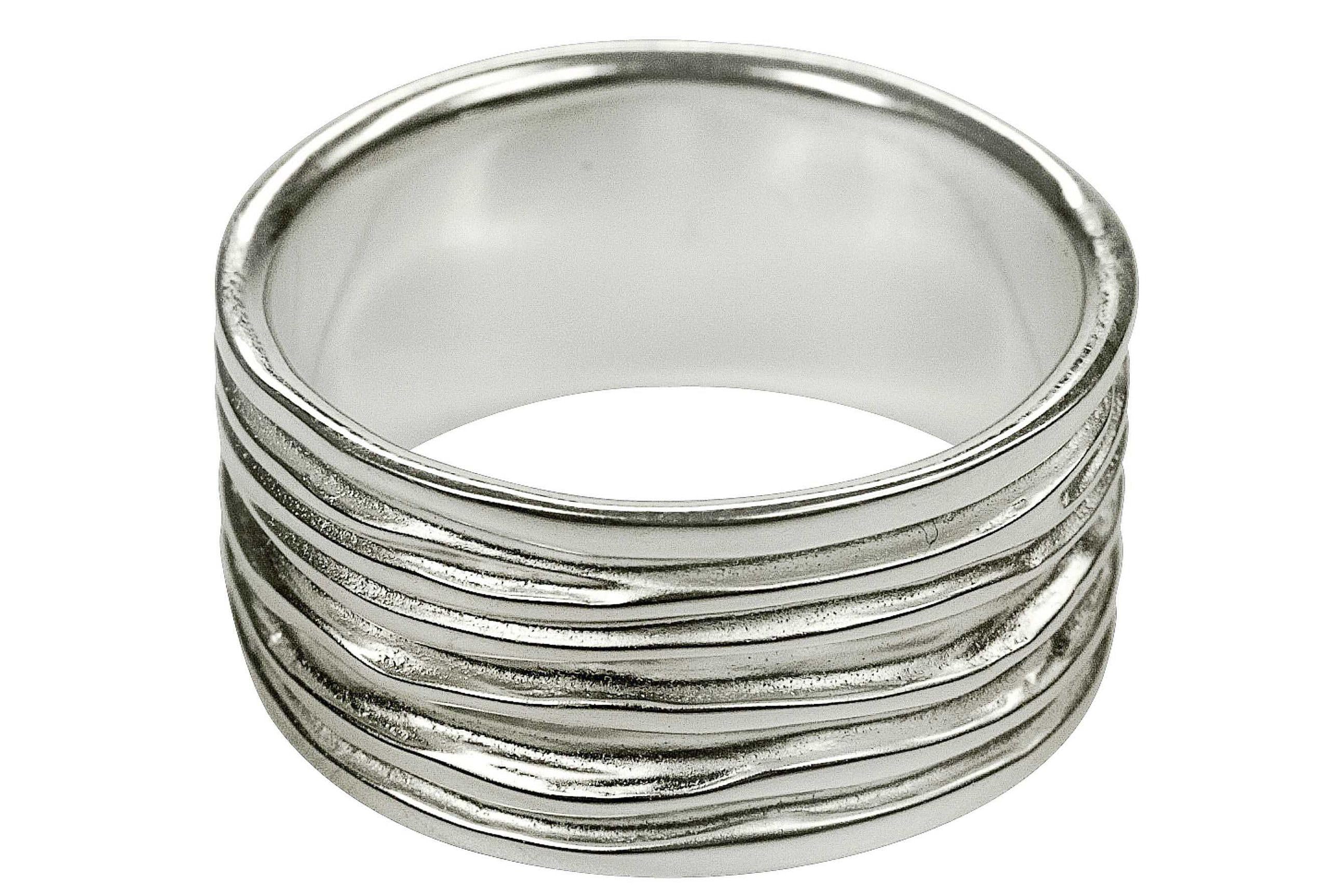 SILBERMOOS XL XXL Ringe in großen Größen Ring Damenring Herrenring Partnerring Bandring glänzend matt breit Sterling Silber 925 Größe 64, 66, 68, 70