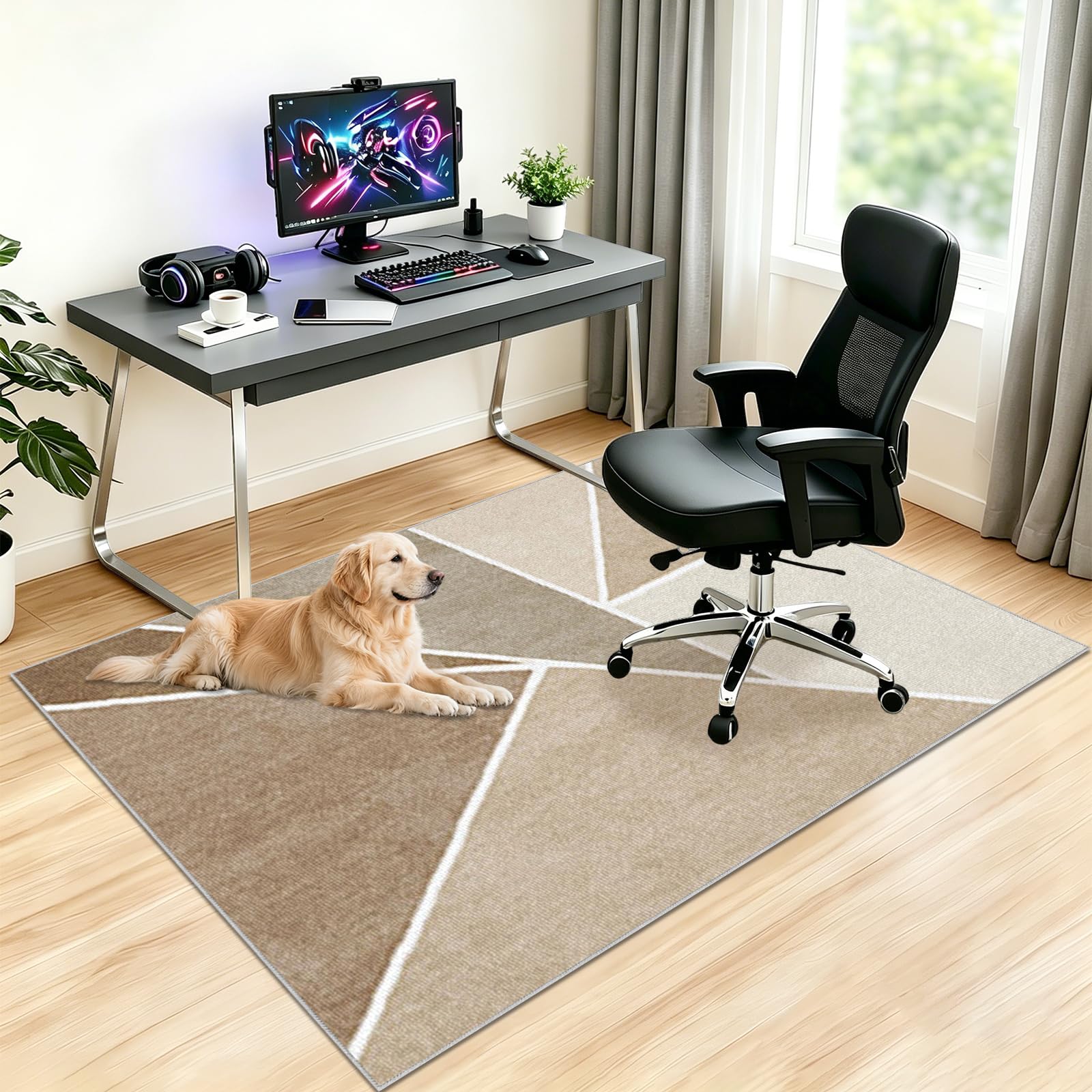 Bodenschutzmatte Bürostuhl Unterlage Teppich Gaming Stuhl Unterlage Schutz für Den Boden Bürostuhl Unterlage Versch Größen Bodenschutzmatte für Schreibtischstuhl Antirutsch 130x170cm