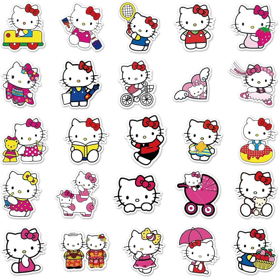 Amazon.co.jp: 50枚ハローキティ漫画 アニメ ステッカー シール