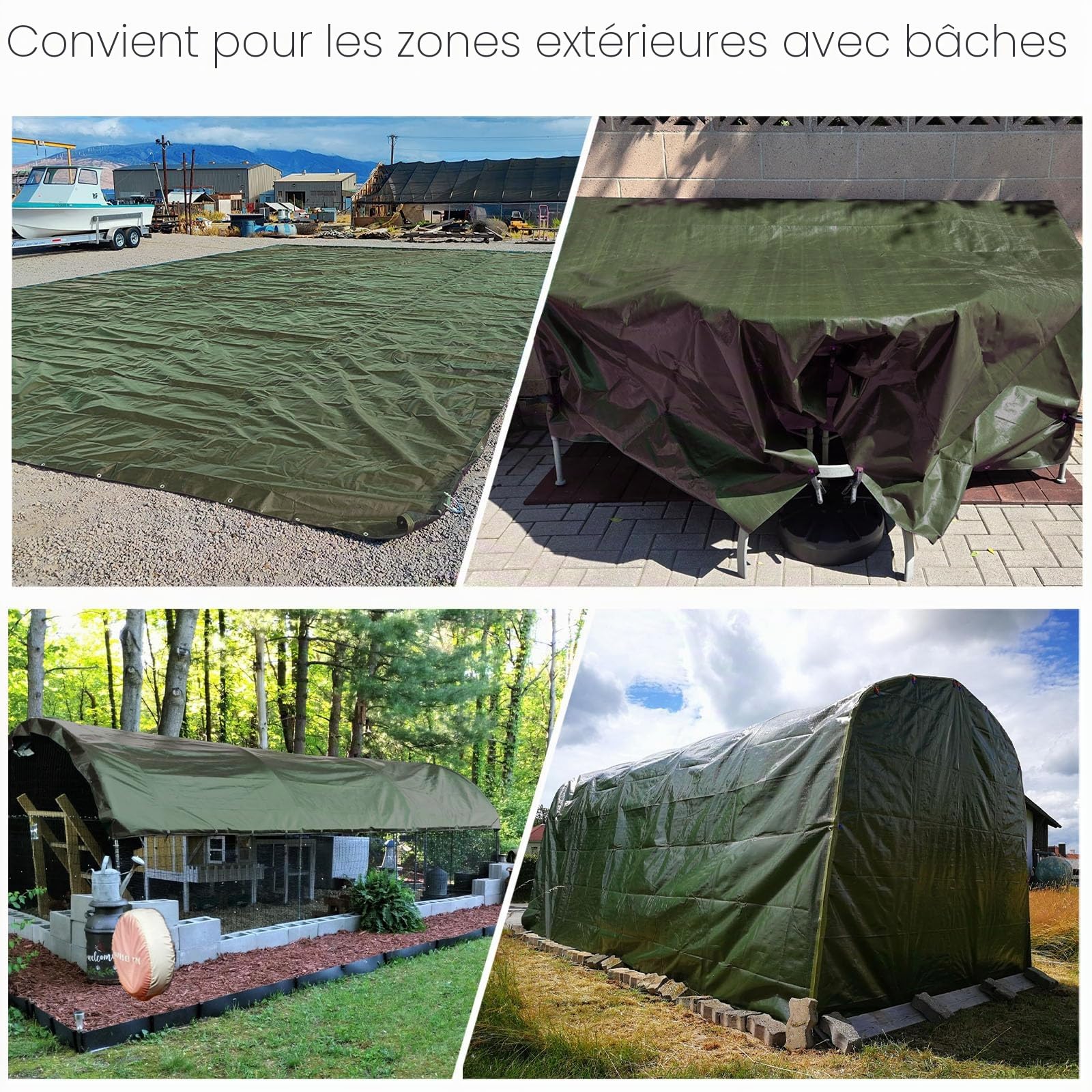 Bache Etanche,bache Protection,tarp,baches imperméables pour Exterieur