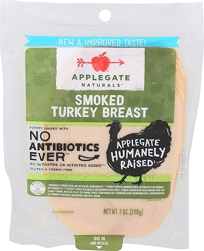 Applegate, Natural Smoked Turkey Breast Sliced, 7oz