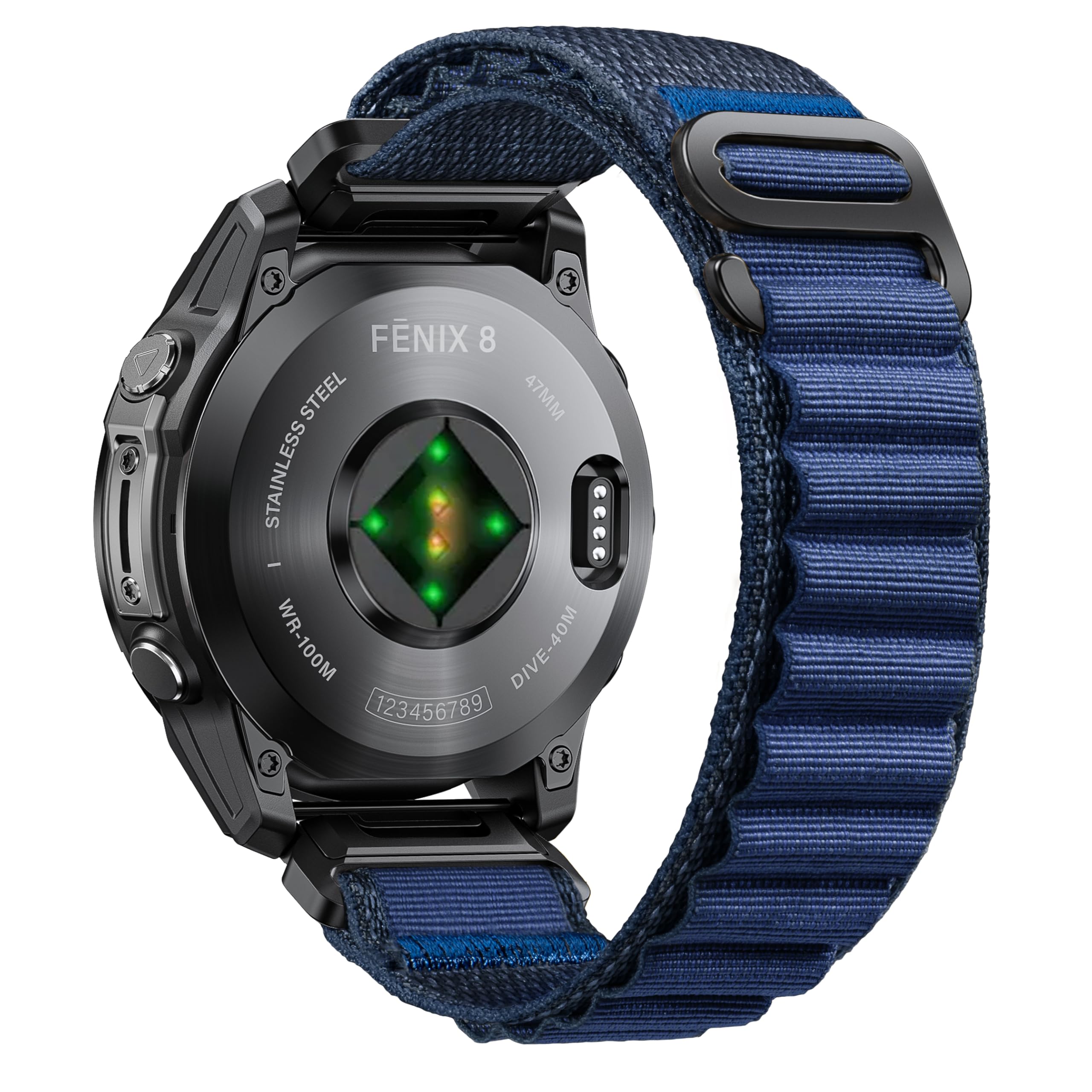 Bracelet Silicone De Remplacement 22mm Pour Garmin Fenix 7/6/5, Epix/Epix Pro 47mm, Approach S62 - Avec 5 Bouchons Anti-poussière, Fermoir Métal, Installation Rapide