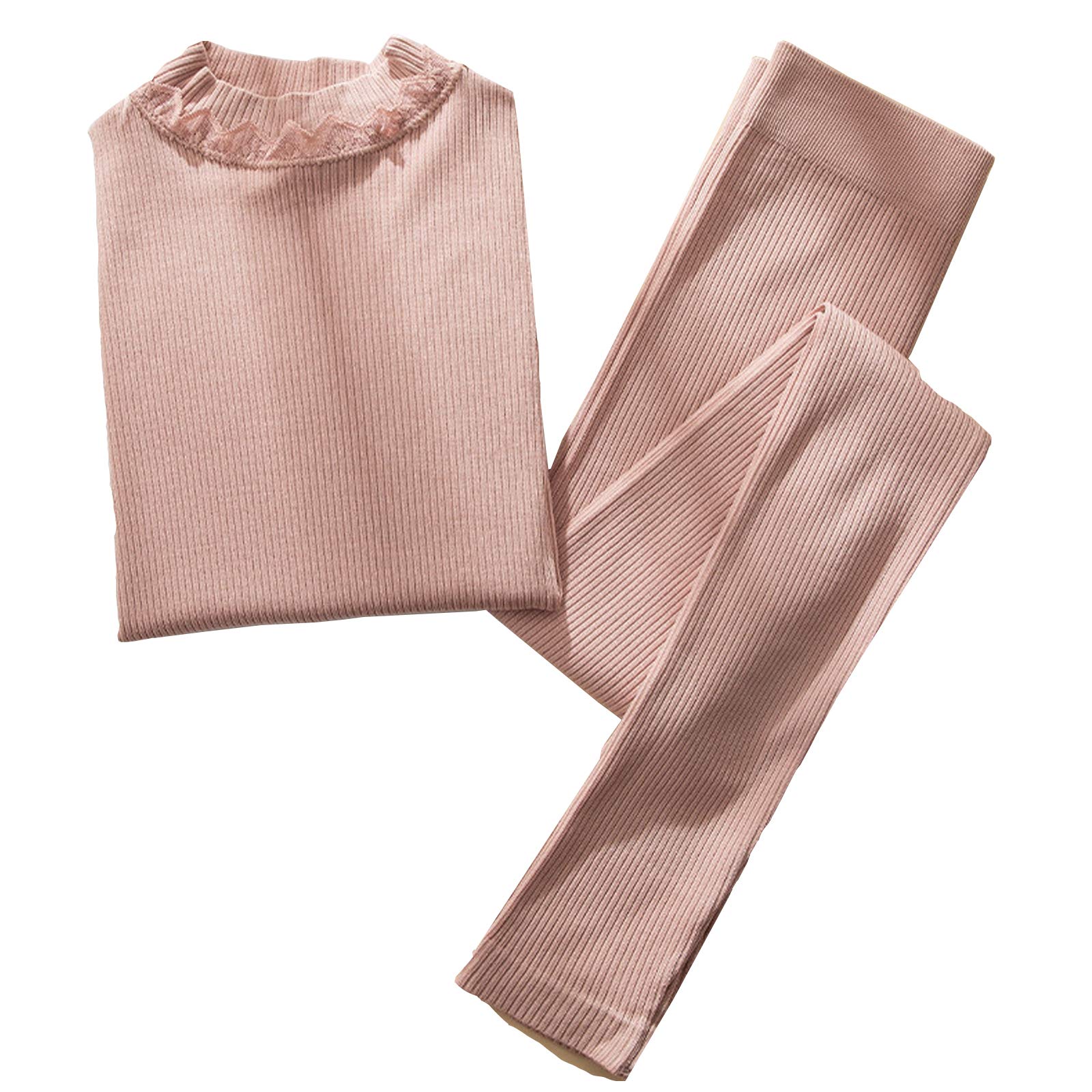 YFFSWomen Thermal Underwear Set, Winter Base Layer for Ladies,Long-sleeved Thermal Jacket and Thermal Clothing Shirt Underwear for Winter Travel-Suitable for 40-70KG (4)