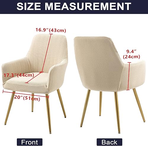 Miniatura 5 de TIANSHU Funda para silla de sala de estar, para comedor, sala de estar, oficina, recepción, antideslizante, funda para silla de comedor (funda para
