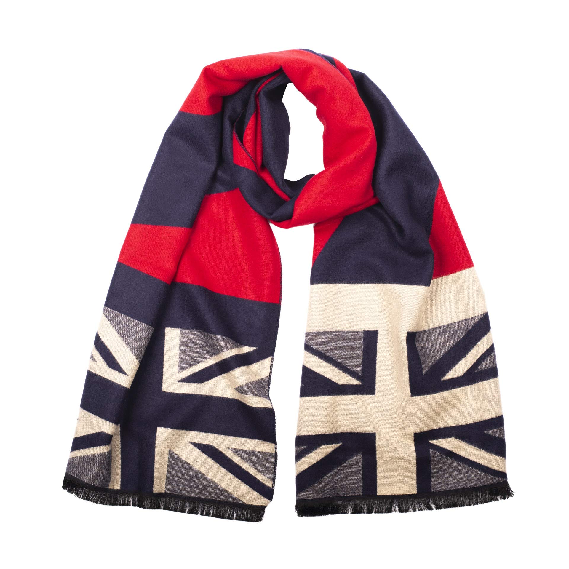 Heritage Traditions British UK Union Jack Flag Scarf (Blue)