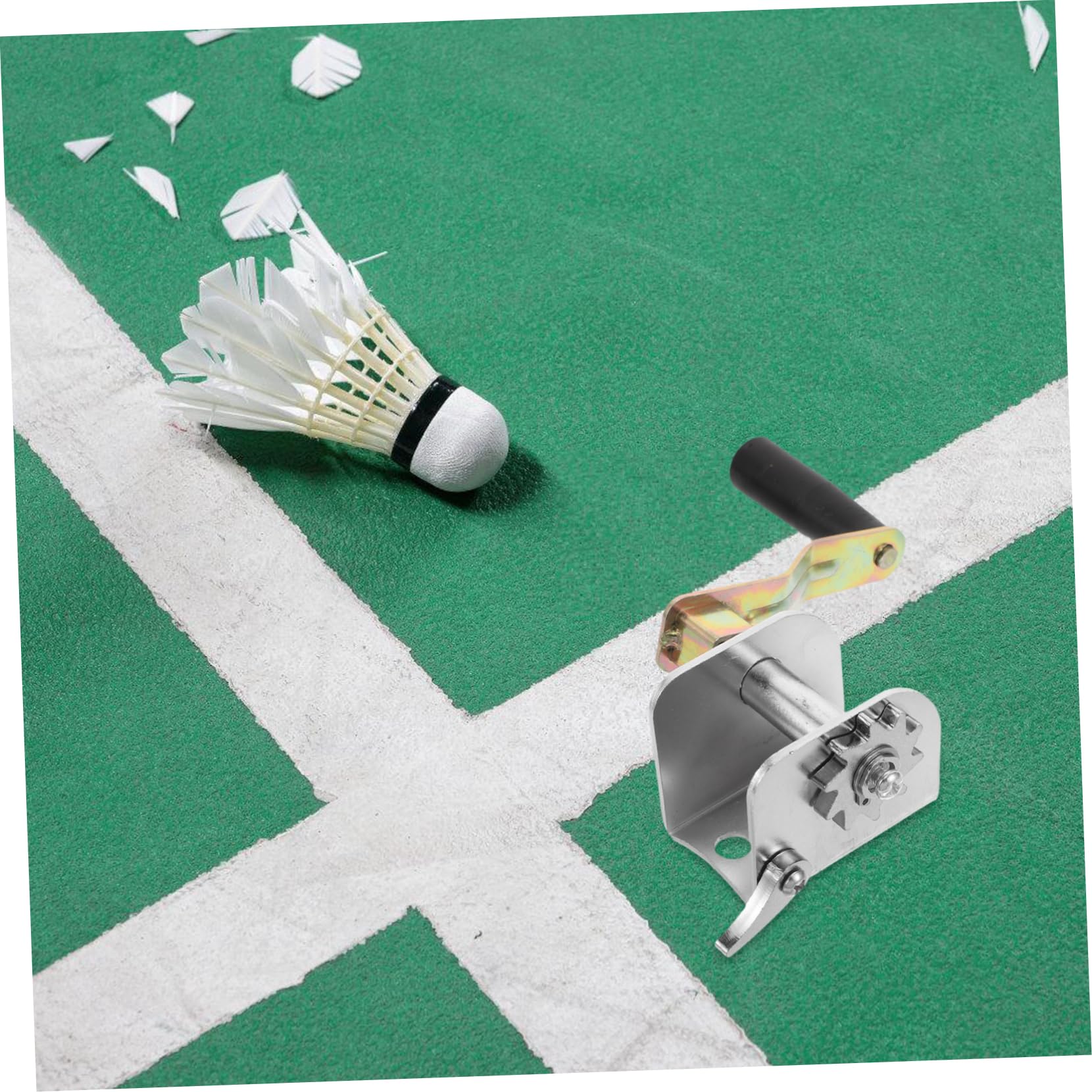 HEMOTON Handkurbel Netzspanner Für Outdoor Volleyball Und Badminton Tragbares Metall Spannungsgerät Zur Netzspannung Und Anpassung Kompaktes Sport Zubehör Für Netzstabilität Und Spieloptimierung