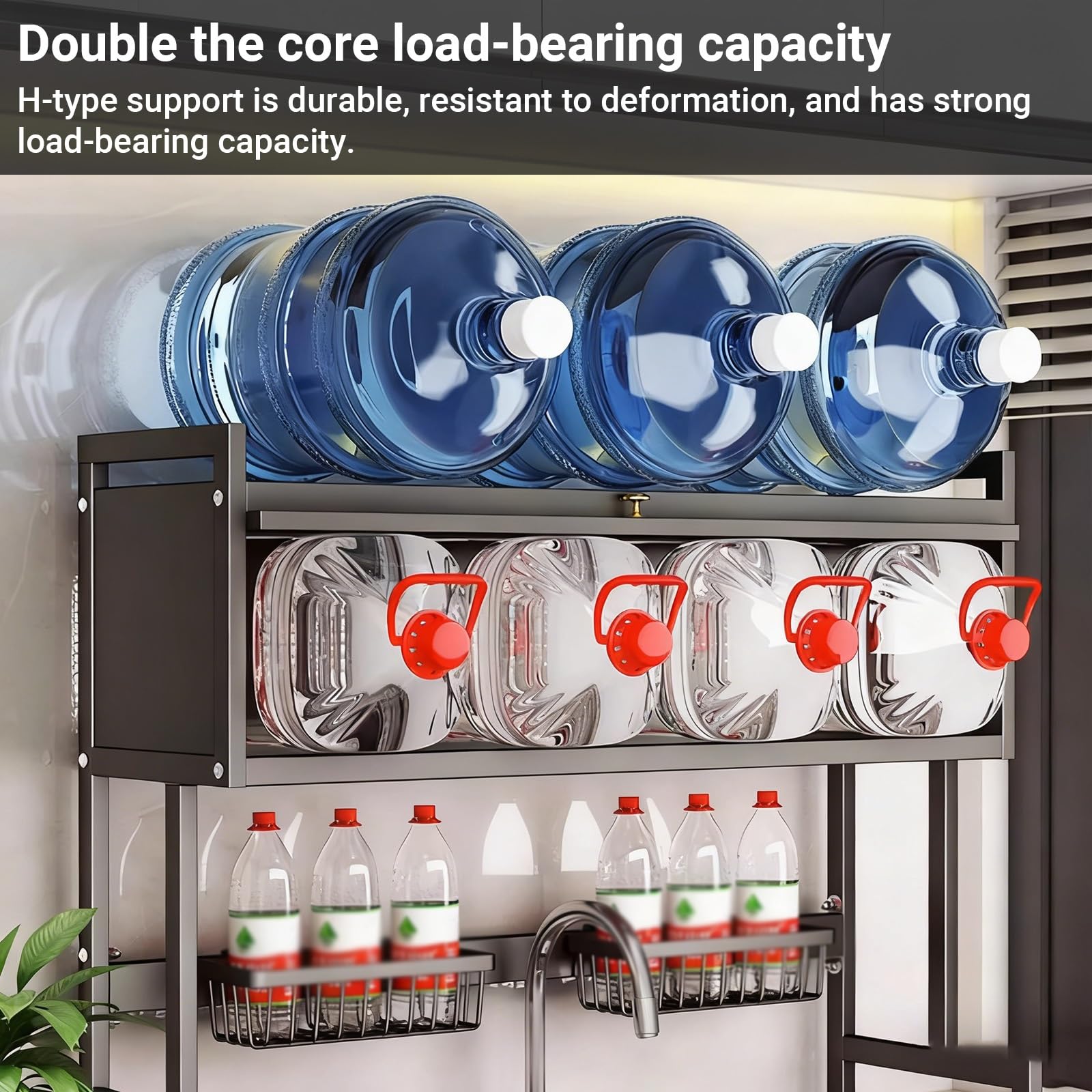 Escurridor de platos para colocar sobre el fregadero, organizador de almacenamiento grande para fregadero, escurridor de platos para encimera de cocina, para platos, vasos, cuencos y cubiertos, ahorra