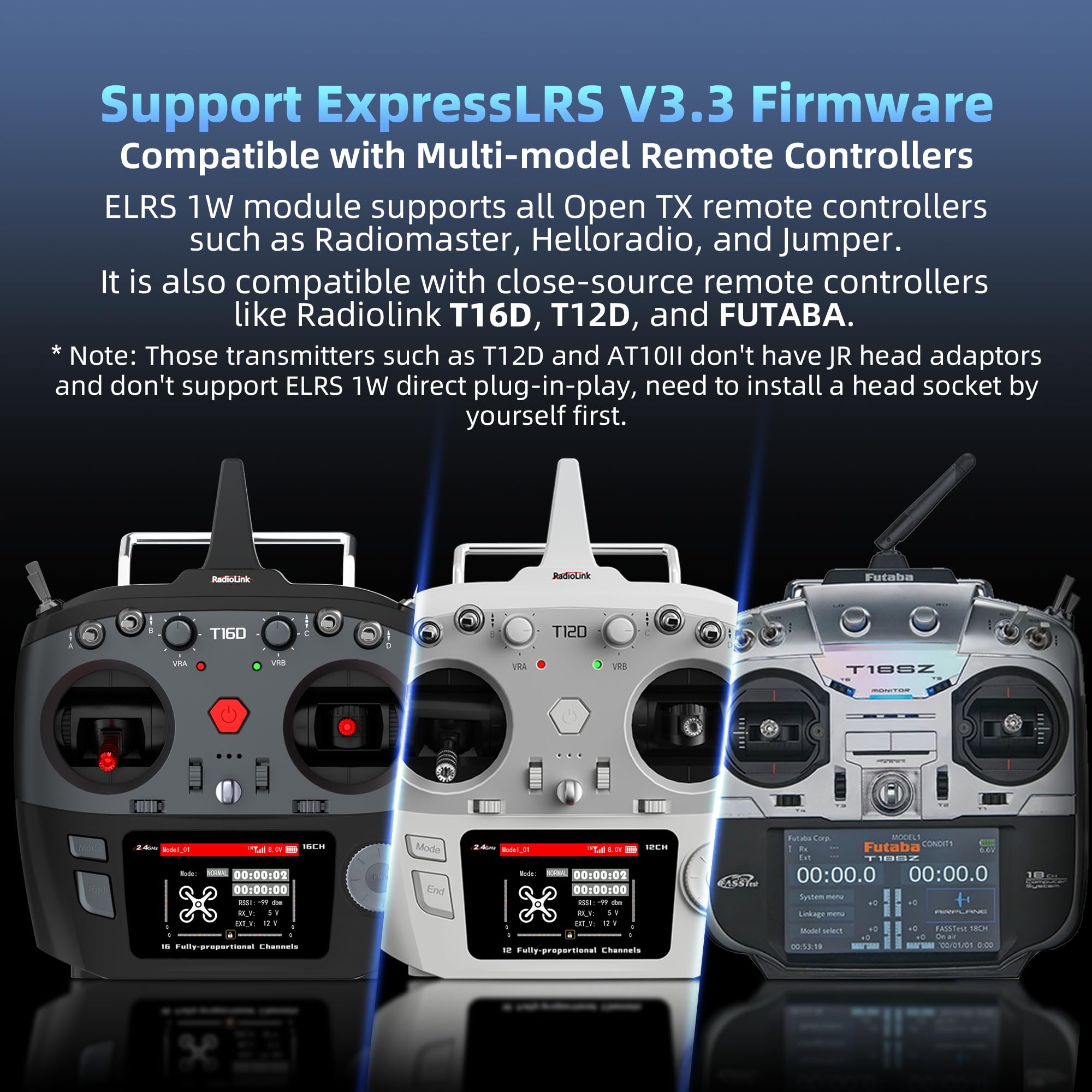 Radiolink ELRS Nano 2,4 GHz ATA Modulo lunga distanza 1 W per droni FPV