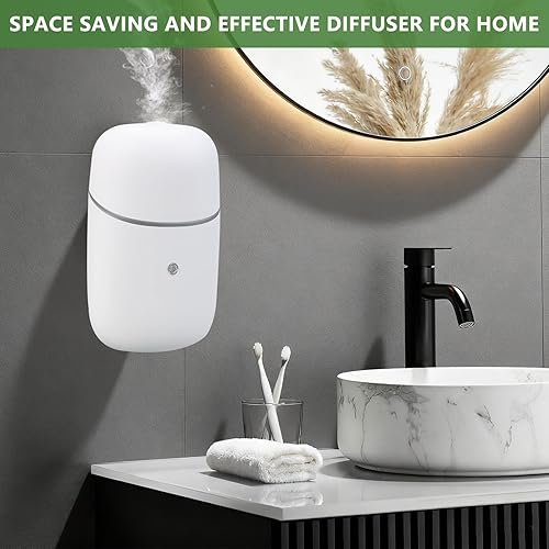 Miniatura 4 de Difusor de aceite esencial sin agua  Difusor enchufable de 0.3 onzas líquidas, máquina difusora de aire para dormitorio, baño, sala de estar, sala