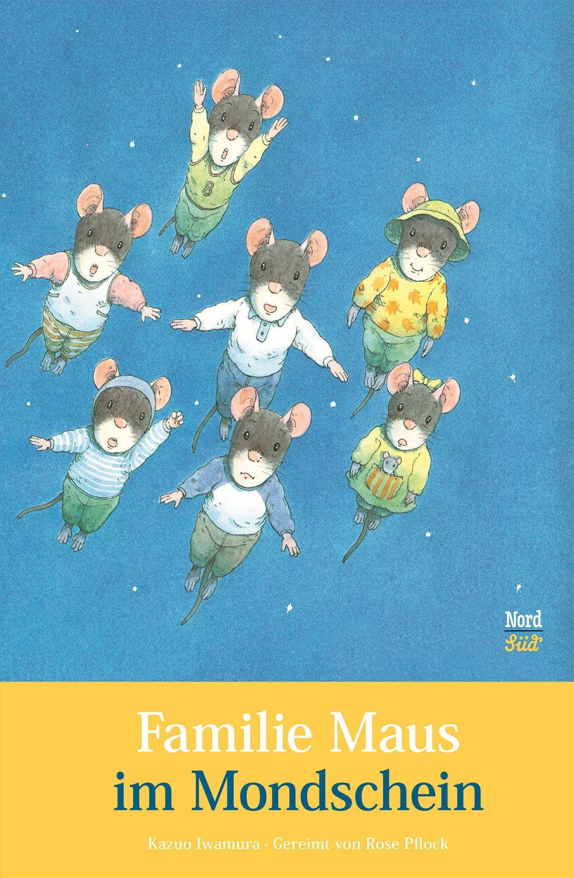 Familie Maus im Mondschein