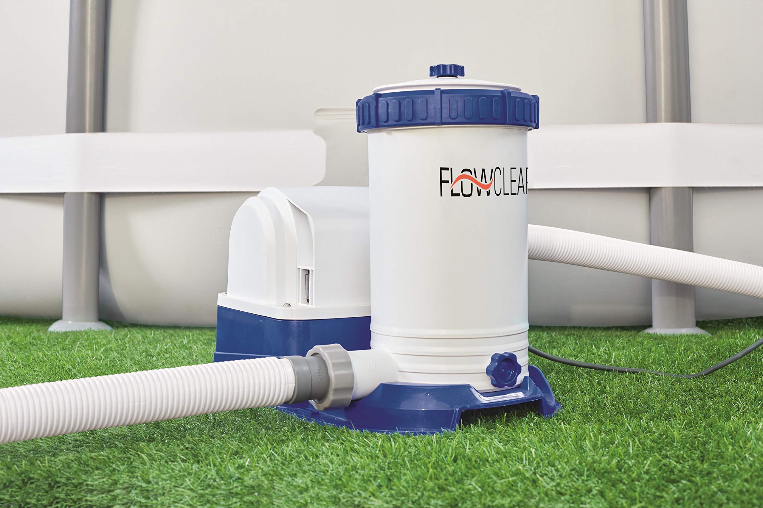 Bestway 58391 FLOWCLEAR Bomba de filtro 9.463 l/h, 220 – 240 V ~/50Hz, transformador 12 V kl. 3, 350 W, TÜV/GS H, multicolor