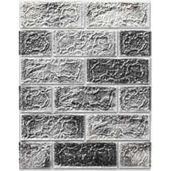 Paneles De Cielo Falso Art3d - Paquete de 10 paneles de pared 3D para pelar y pegar en color ceniza de piedra, autoadhesivos, impermeables, papel tapiz de imitación de ladrillo 3D de espuma para sala de estar, dormitorio,