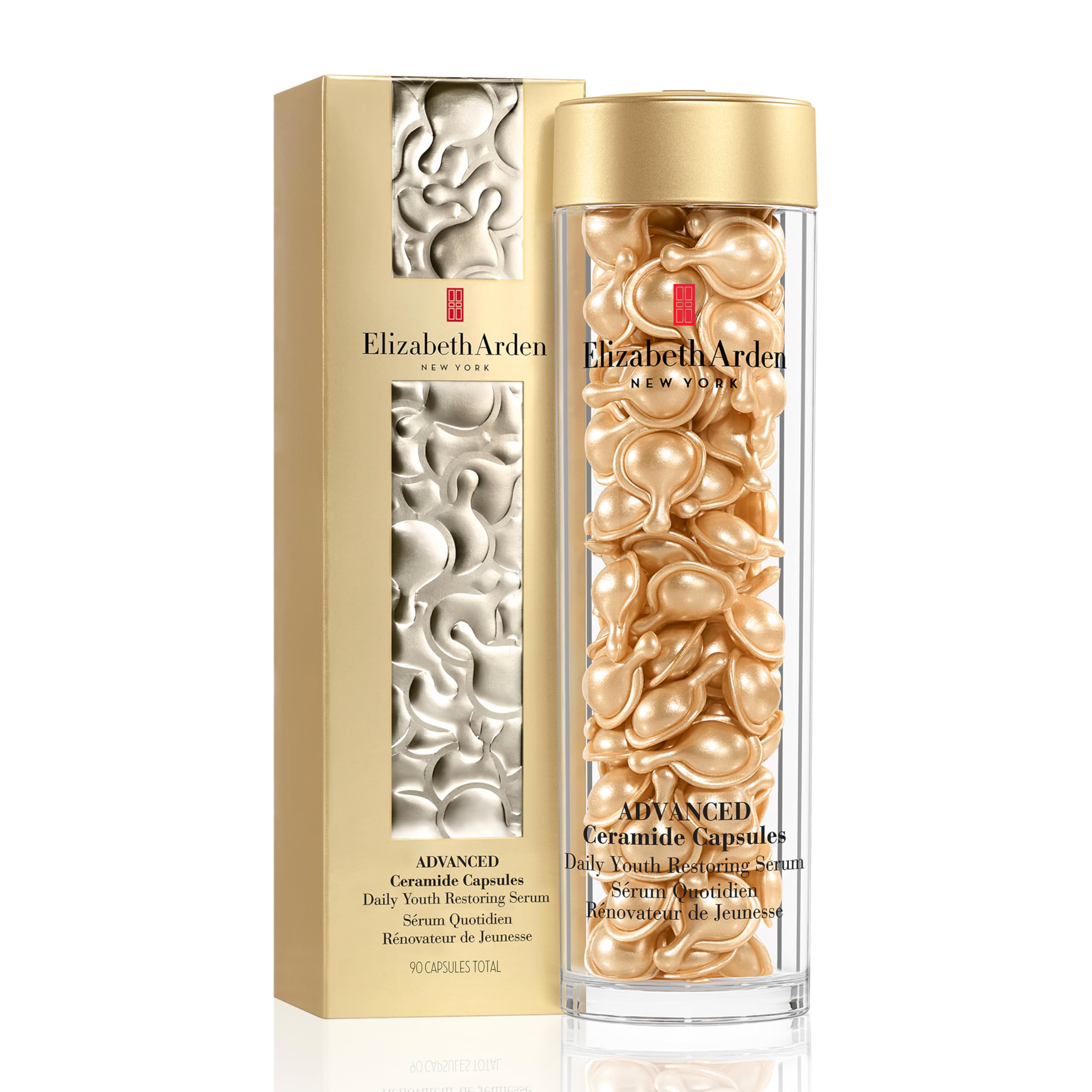 Elizabeth Arden, Advanced Ceramide Capsules, Sérum Quotidien Rénovateur de Jeunesse, Soin Skincare, Sérum Triple Effet Anti-Âge, Lutte contre les rides et ridules, Répare et Hydrate