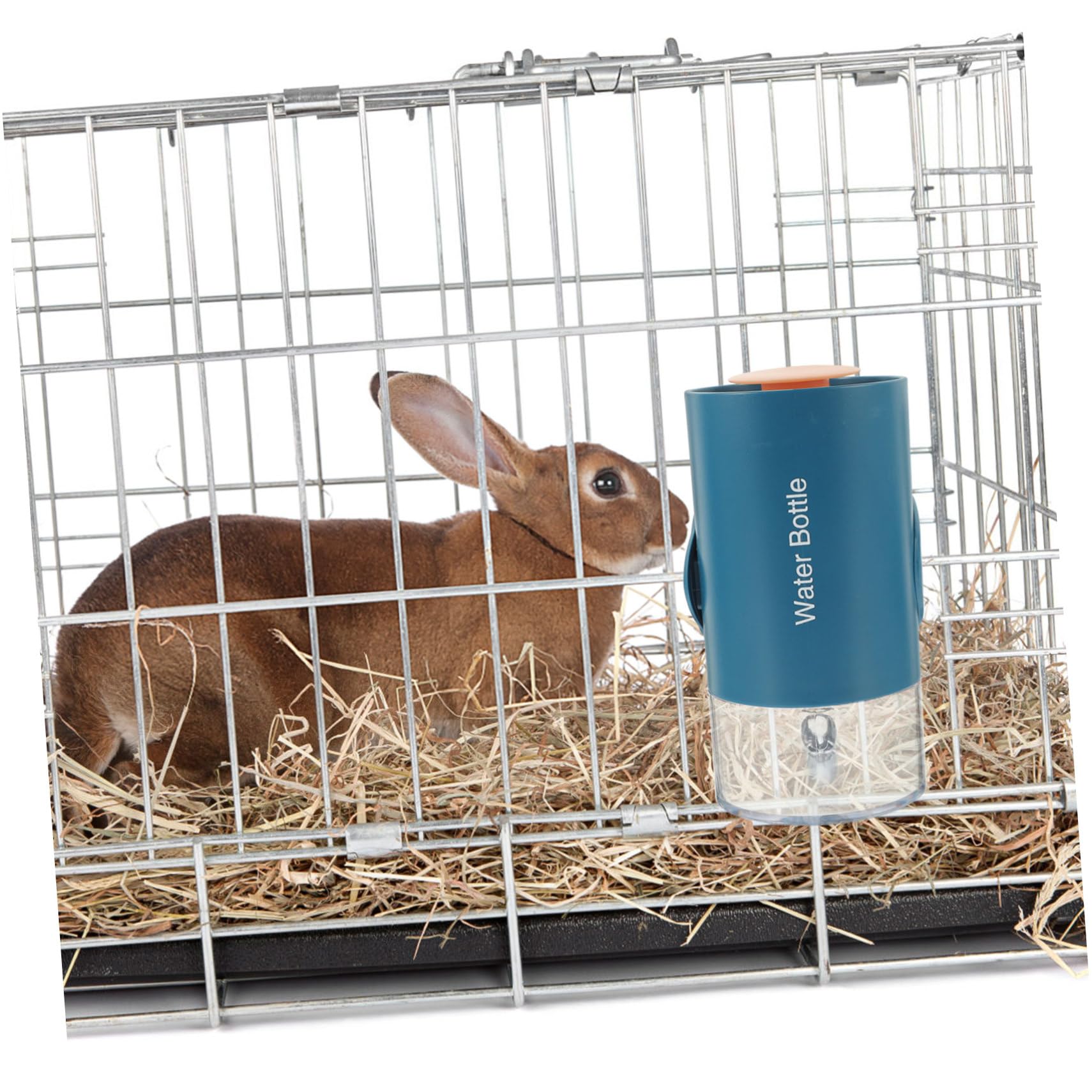 Wasserspender für Haustiere Hängend für Katzen und Hunde Auslaufsichere Flasche zum Reinigen und Nachfüllen mit Edelstahldüse für Frisches Wasser