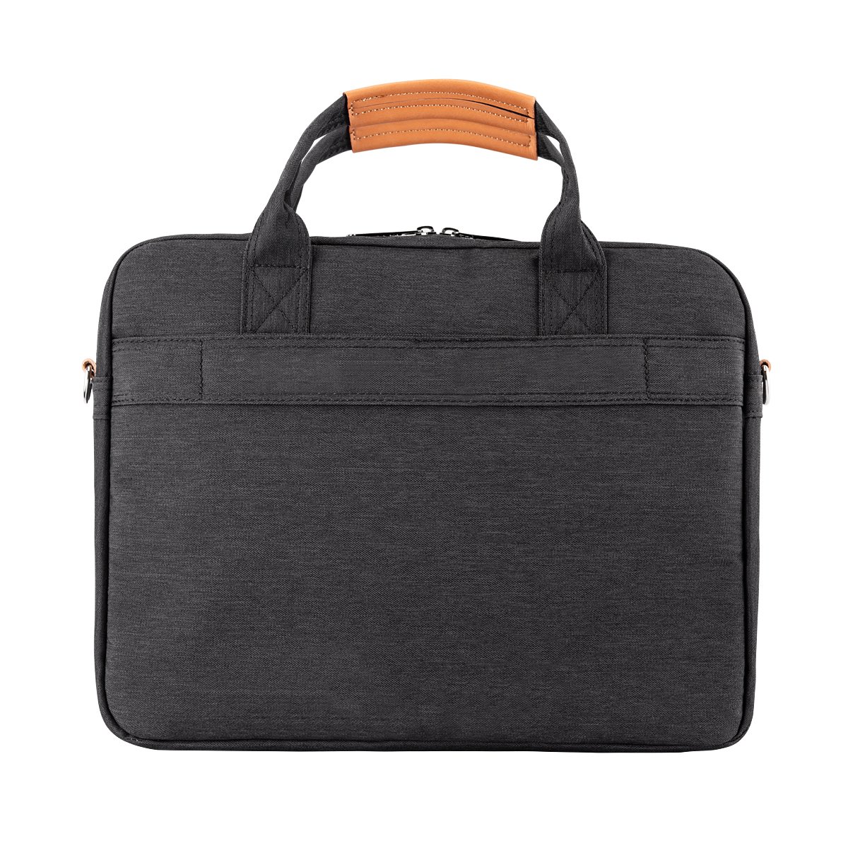 DOB SECHS Sacoche pour ordinateur portable de 15 à 15,6" - Sacoche à bandoulière - Pour ordinateur portable jusqu'à 15-15,6" - Noir