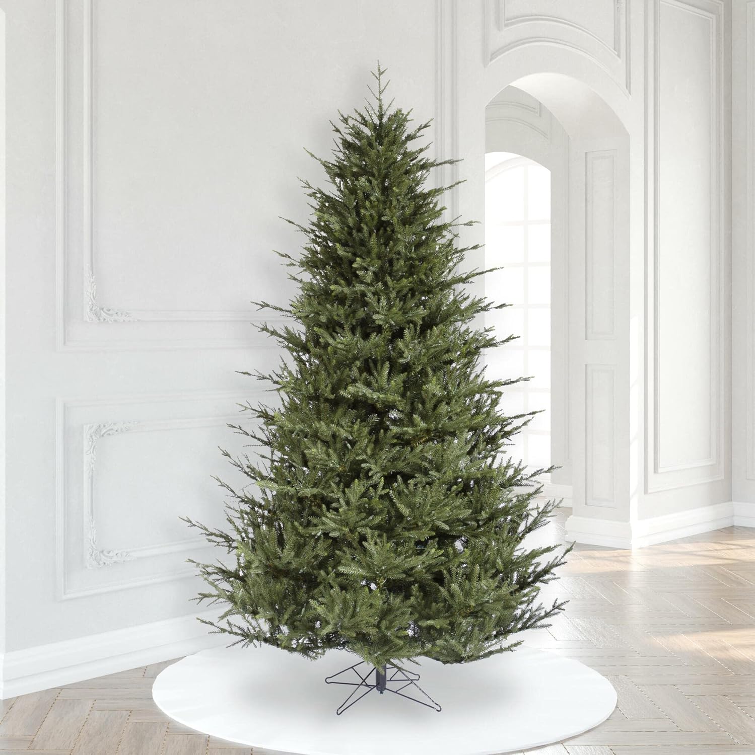 Vickerman 7.5' Itasca Fraser Artificial Christmas Tree, Unlit - Lifelike Indoor Seasonal Home Decor - Maintenance Free Unlit Faux Fraser Christmas Tree