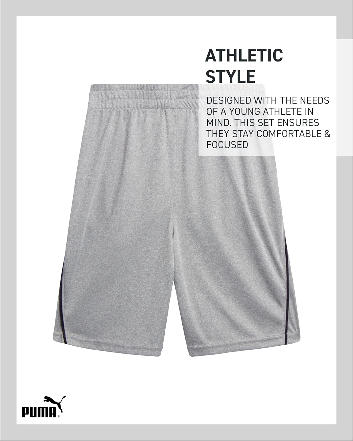 PUMA Boys Athletic Shorts - 2 Pack Active Performance Mesh Basketball Shorts for Boys (Sizes: 4-20) - Image 6
