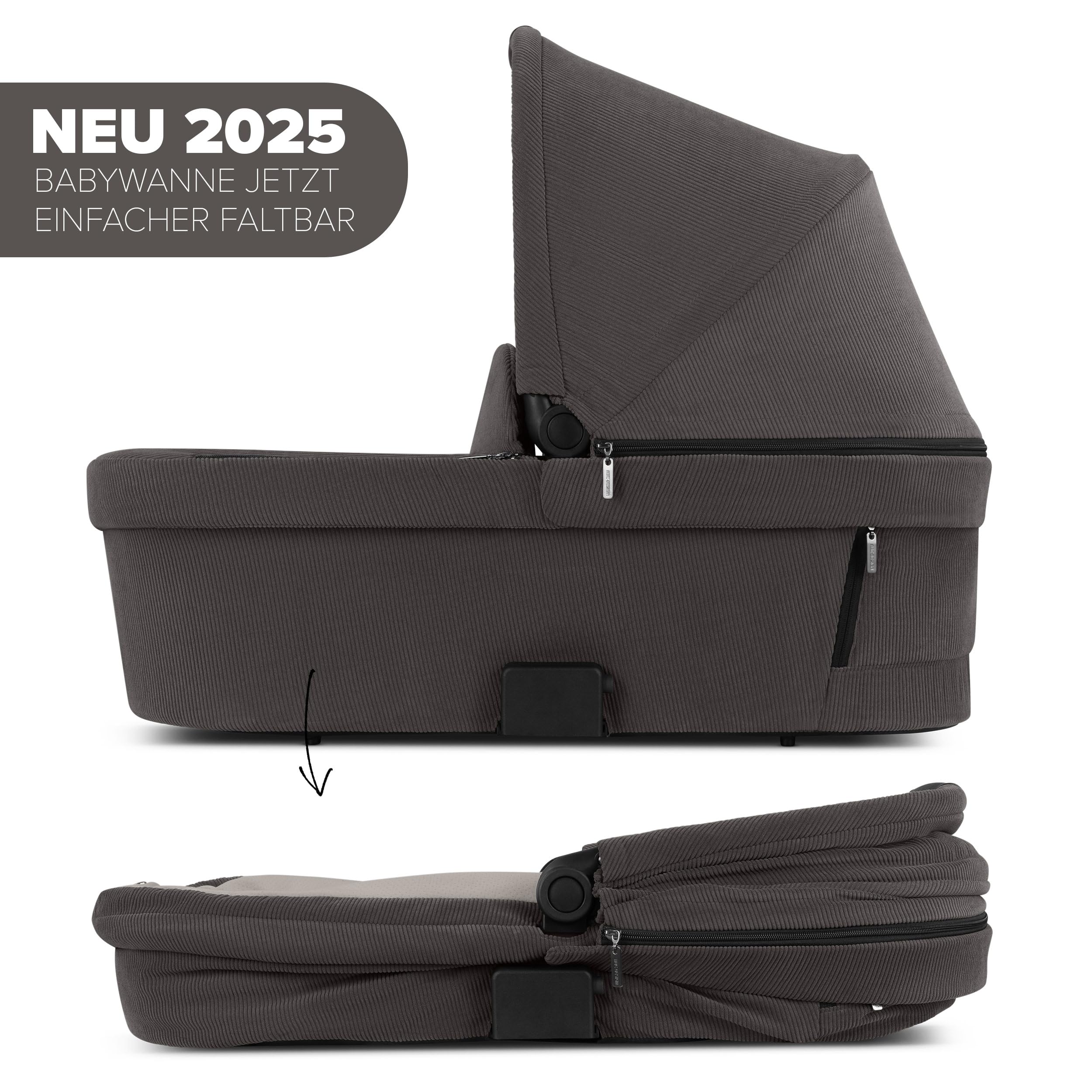 ABC Design Kinderwagen Salsa 5 Air Almond - 2in1 Kombi-Kinderwagen ab Geburt mit Luftreifen, Federung & großer Babywanne