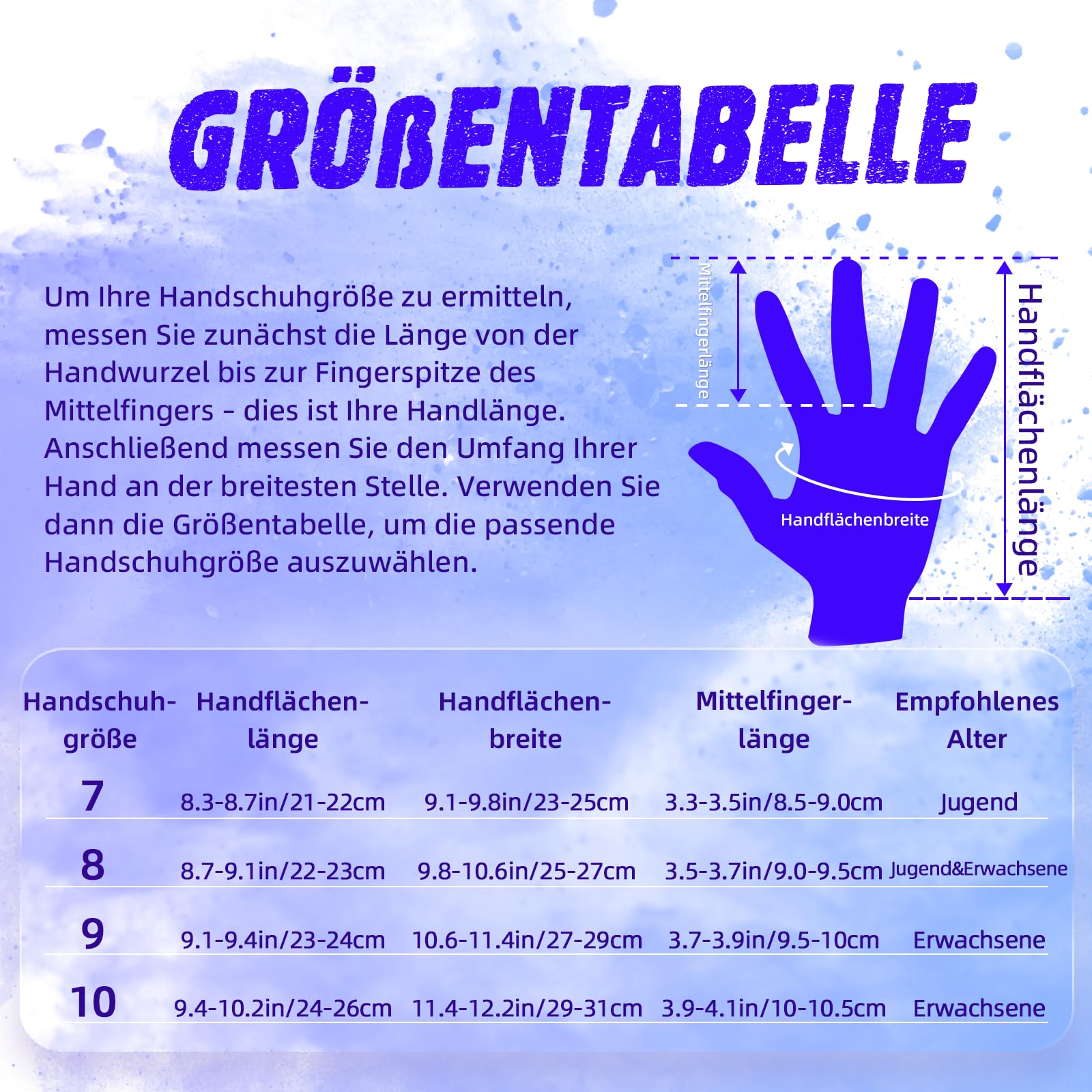 WVVOU Gants de Gardien de But, Gants de Gardien de But Hommes, Gants de Gardien de But Enfants Adolescents, Gants de Football, 4+3mm Latex Super Grip pour Les Plus durs