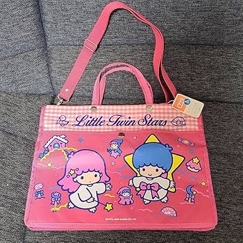 希少レア★1976年 リトルツインスターズ 布製 手さげバッグ ランチョンマット 希少レア☆1976年 リトルツインスターズ 布製 手さげバッグ