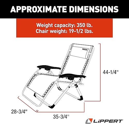 Miniatura 2 de Lippert Components 2021123288 Stargazer Plus Silla de gravedad cero - Arena