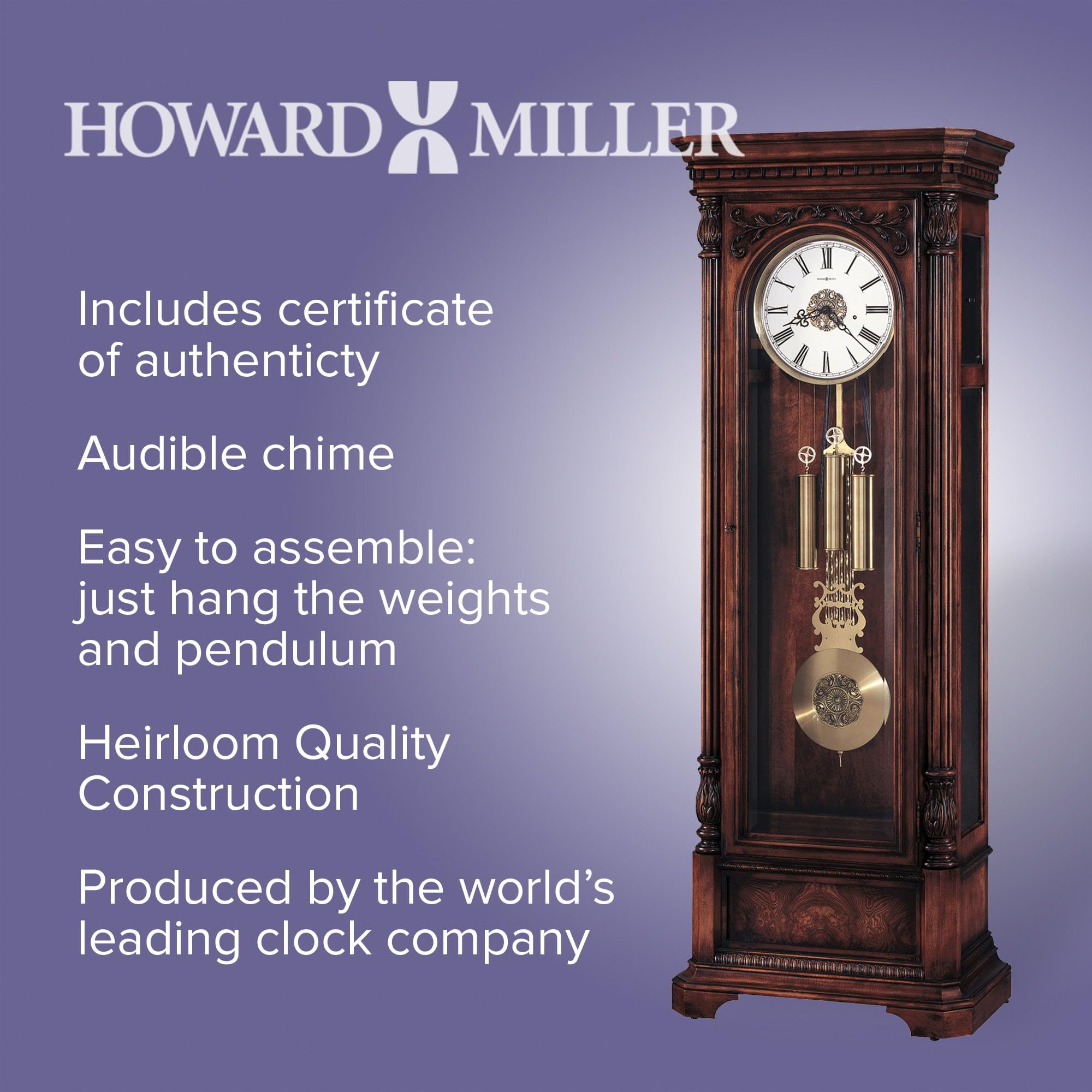 Howard Miller Trieste Floor Clock 611-009 – Heavily Distressed