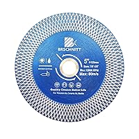 Vista 6 de Hoja de sierra para azulejos de porcelana de diamante, disco de pulido de corte de diamante súper fino de 4.5 pulgadas con eje de dientes en X