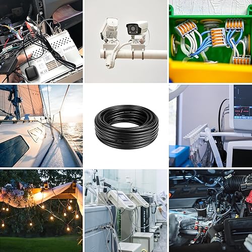 Miniatura 26 de Cable de calibre 18 de 65.6 pies, 3 conductores, cable eléctrico de 18 AWG, cable de cobre estañado trenzado sin oxígeno 18/3, cable de PVC flexible