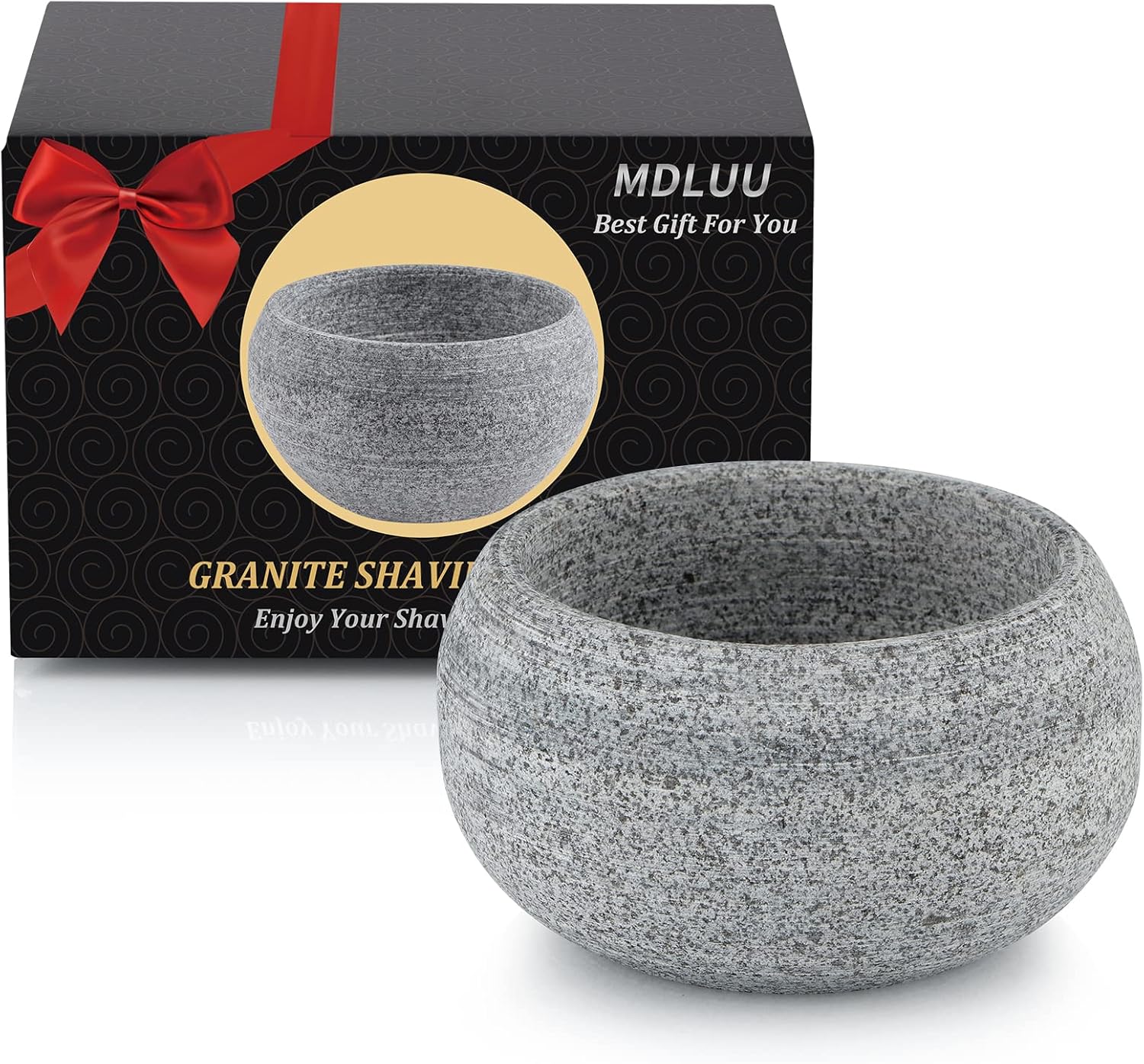 MDLUU Granite Shaving Bowl, Shaving Soap Bowl, Shaving Soap