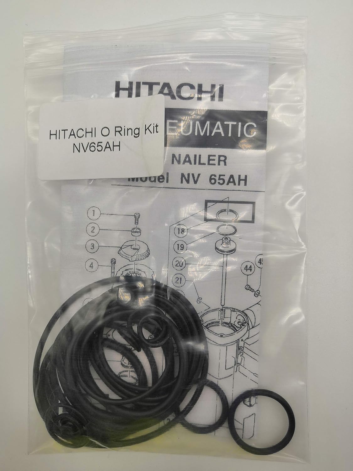 NV65AH ORing Kit For Hitachi 21/2Inch Coil Siding Nailer With