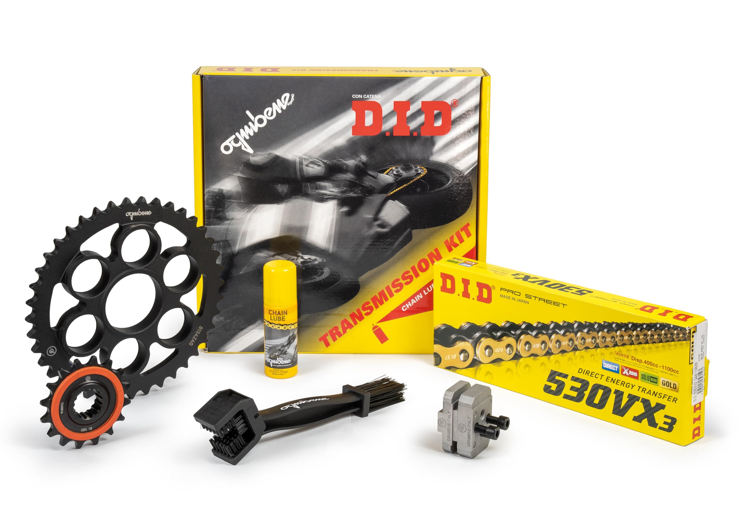 KIT TRASMISSIONE DID CATENA CORONA PIGNONE DID compatibile con APRILIA PEGASO STRADA 660 2005/2009