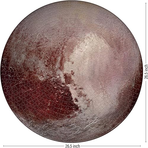 Miniatura 2 de Antelope - Rompecabezas de 1000 piezas para adultos, rompecabezas espacial de Plutón, rompecabezas redondo del planeta, sistema solar, alta