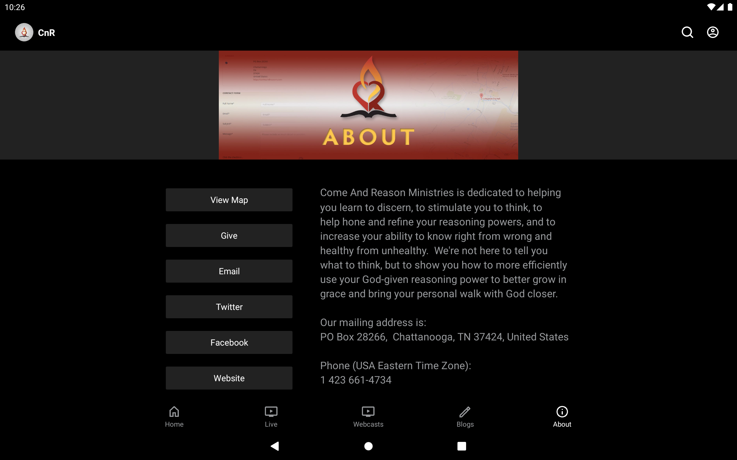 Come and reason ministries app on amazon appstore