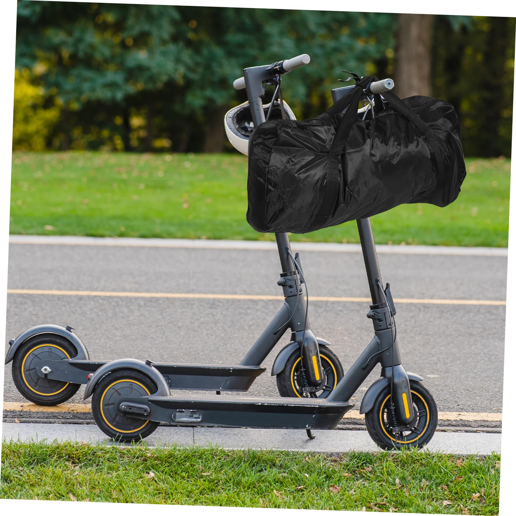 Sacoche de Transport pour Trottinette Électrique Étui de Rangement Oxford avec Poignée Portable Accessoire Pratique pour Organisation et Transport Extérieur