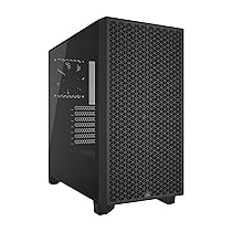 CORSAIR 3000D AIRFLOW Case per PC Mid-Tower – 2 Ventole SP120 ELITE – Supporto di GPU a Quattro Slot – Spazio per Alloggiare Fino a 8 Ventole da 120 mm – Design con Flusso D’aria Elevato – Nero