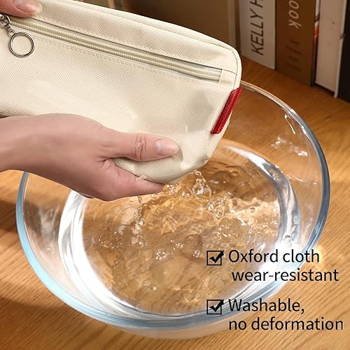 Miniatura 6 de FUXINGYAO Estuche grande para lápices y bolígrafos de gran capacidad, bolsa de almacenamiento simple para oficina, bolsa de papelería, soporte, caja