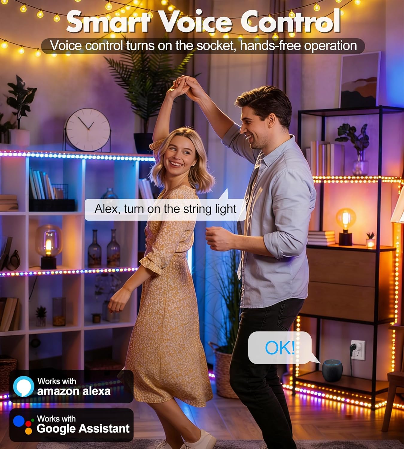 Mini Smart Plug, WiFi Socket Works with 2.4GHz Network Only, App Controlled Outlet with Timer & Group Controller for Home, FCC Certified Smart Life Plugs Supports Alexa & Google Home 5 812UspZIIbL. SL1500