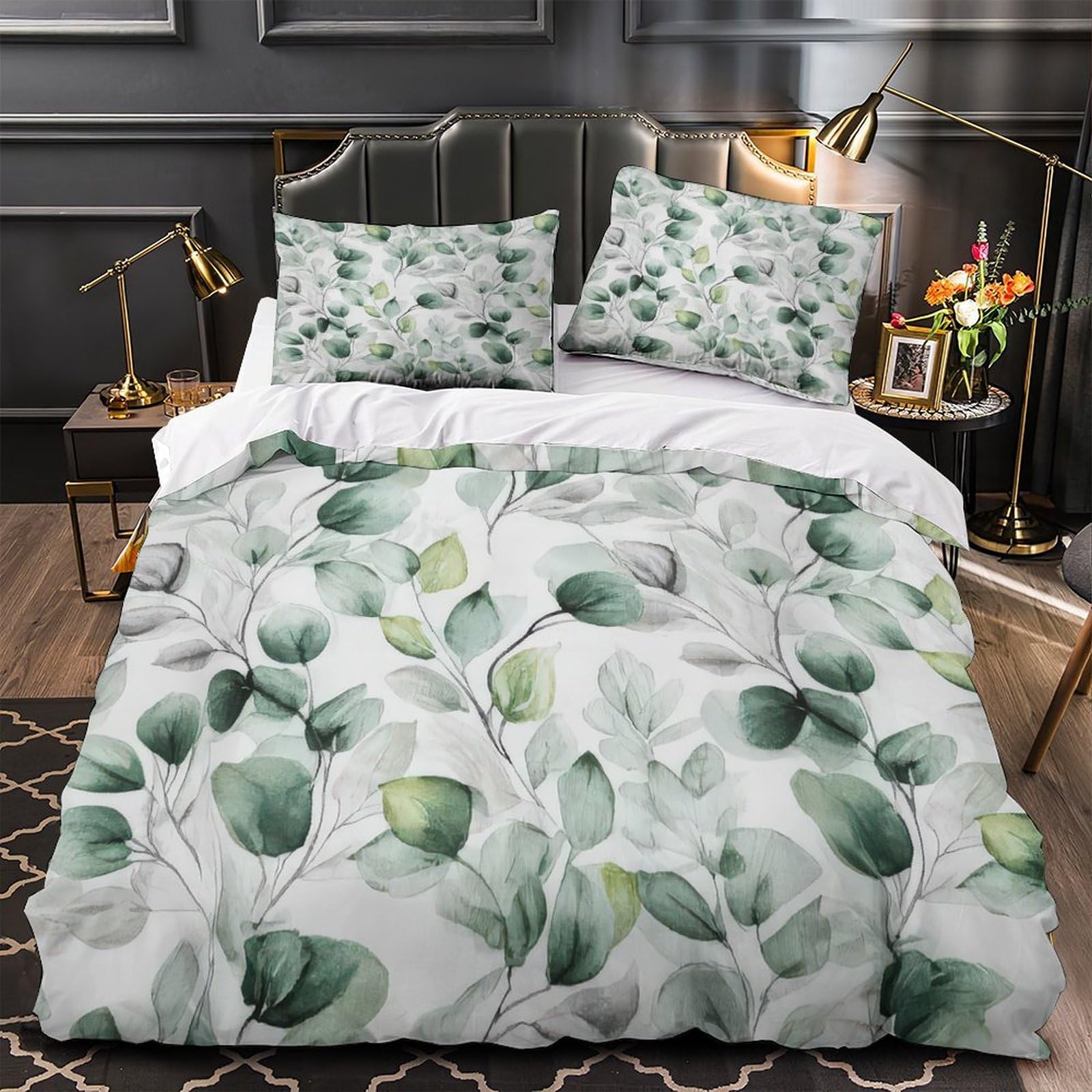 Housse de couette bouledogue français 220x240 cm king en microfibre
