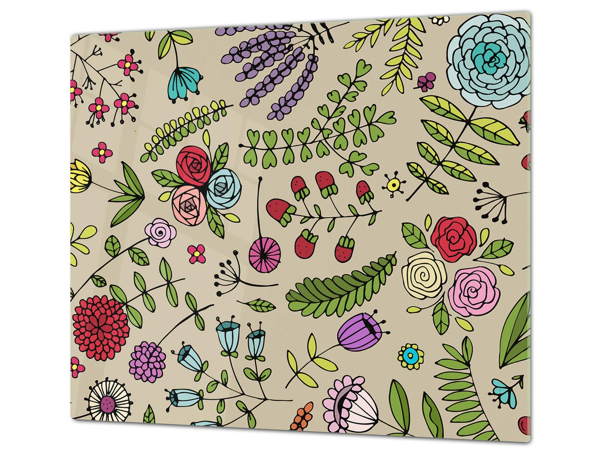 Cubre vitros de cristal templado - Tablas para cortar – Tabla para amasar y protector de vitro – UNA PIEZA (60 x 52 cm) o DOS PIEZAS (30 x 52 cm) 60D06B