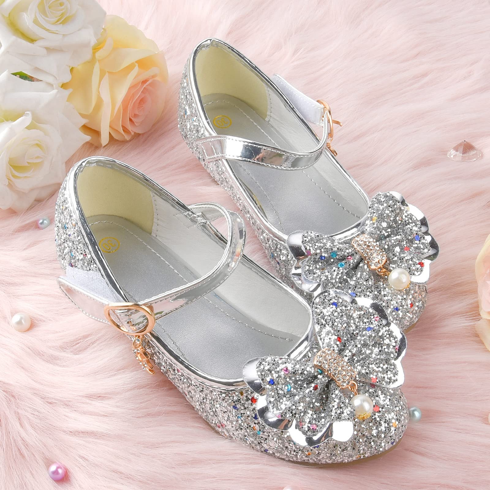 JerrisApparel Scarpe da Principessa per Ragazze Mary Janes Matrimonio Compleanno Festa