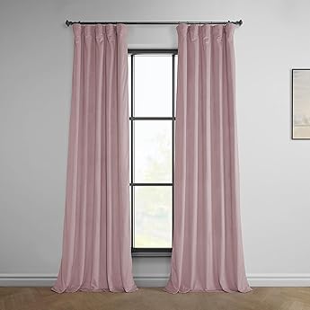 HPD Half Price Drapes Signature Velvet Thermal Blackout Curtains for Living Room 96 Inch Long (1 Panel) Rod Pocket Insulated Blackout Curtains for Bedroom Window Curtains, 100W x 96L, Everglade Teal