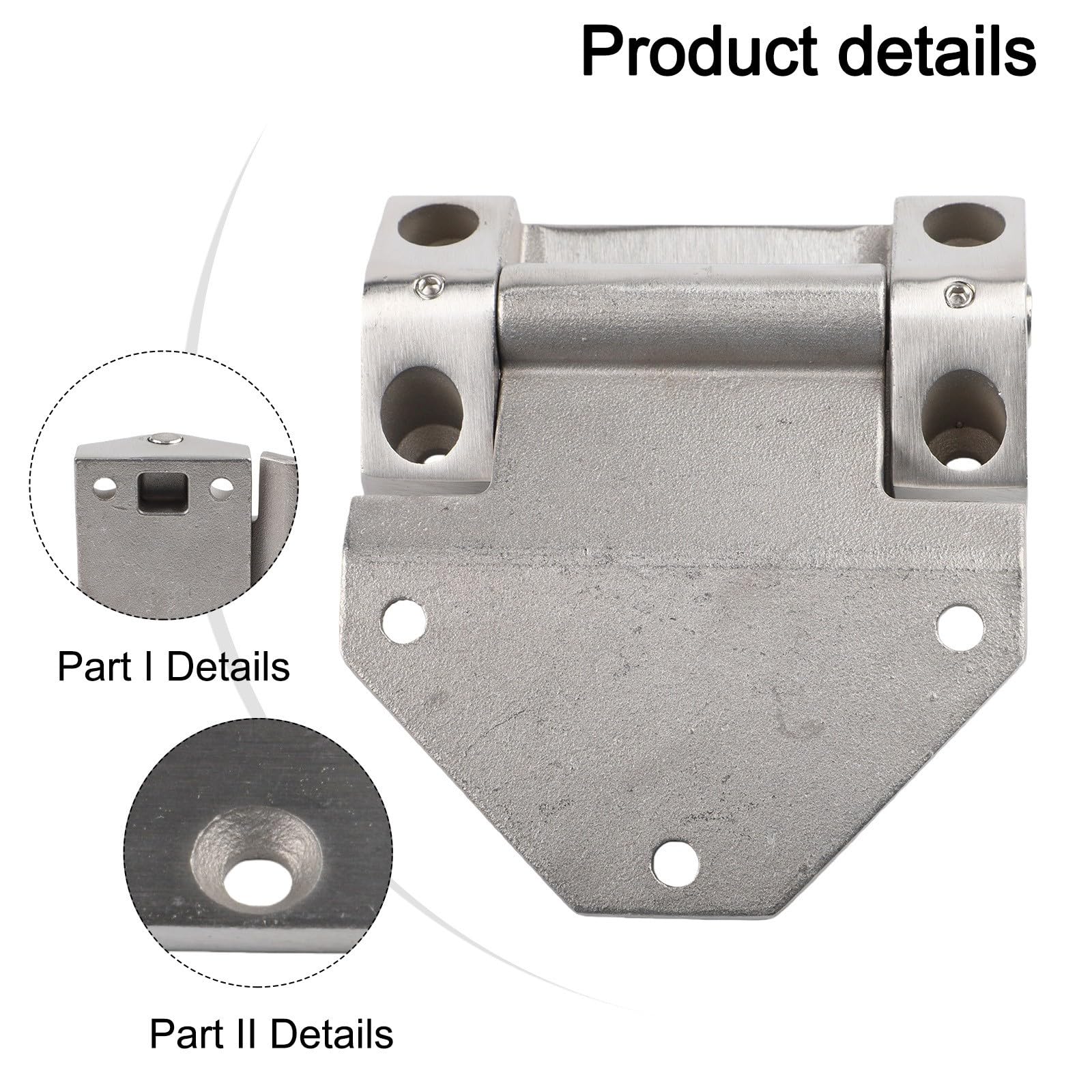 EasyByMall Cerniera resistente in acciaio inox, capacità di carico 500 kg, con chiusura anti-sonaglio, per hardware per porte di armadietti