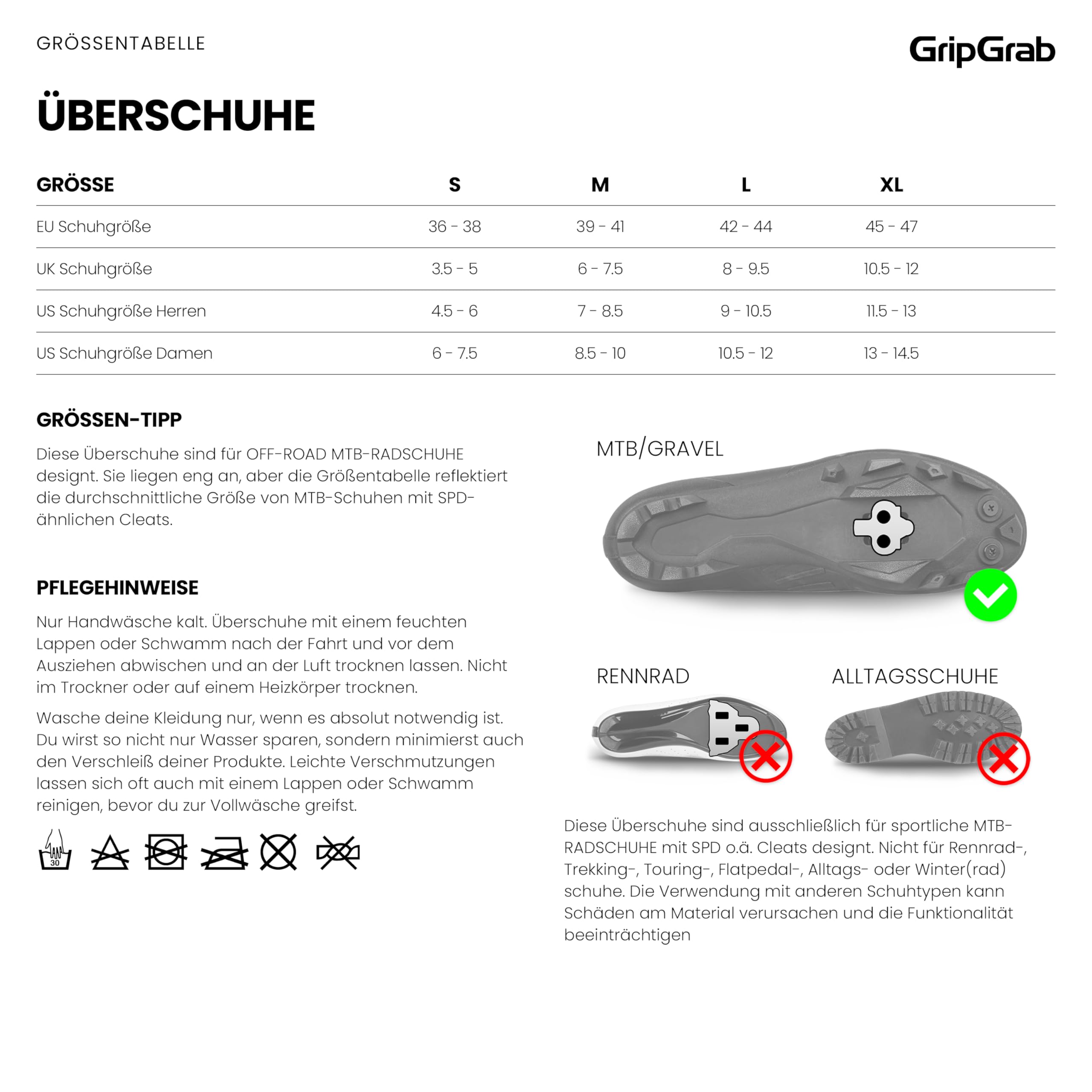 GripGrab Explorer wasserdichte Gravel Überschuhe Gestrickte Überzieher | Winddichte thermo Performance Übersocken ohne Reißverschluss für rennorientierte Mountainbike und Gravel Schuhe