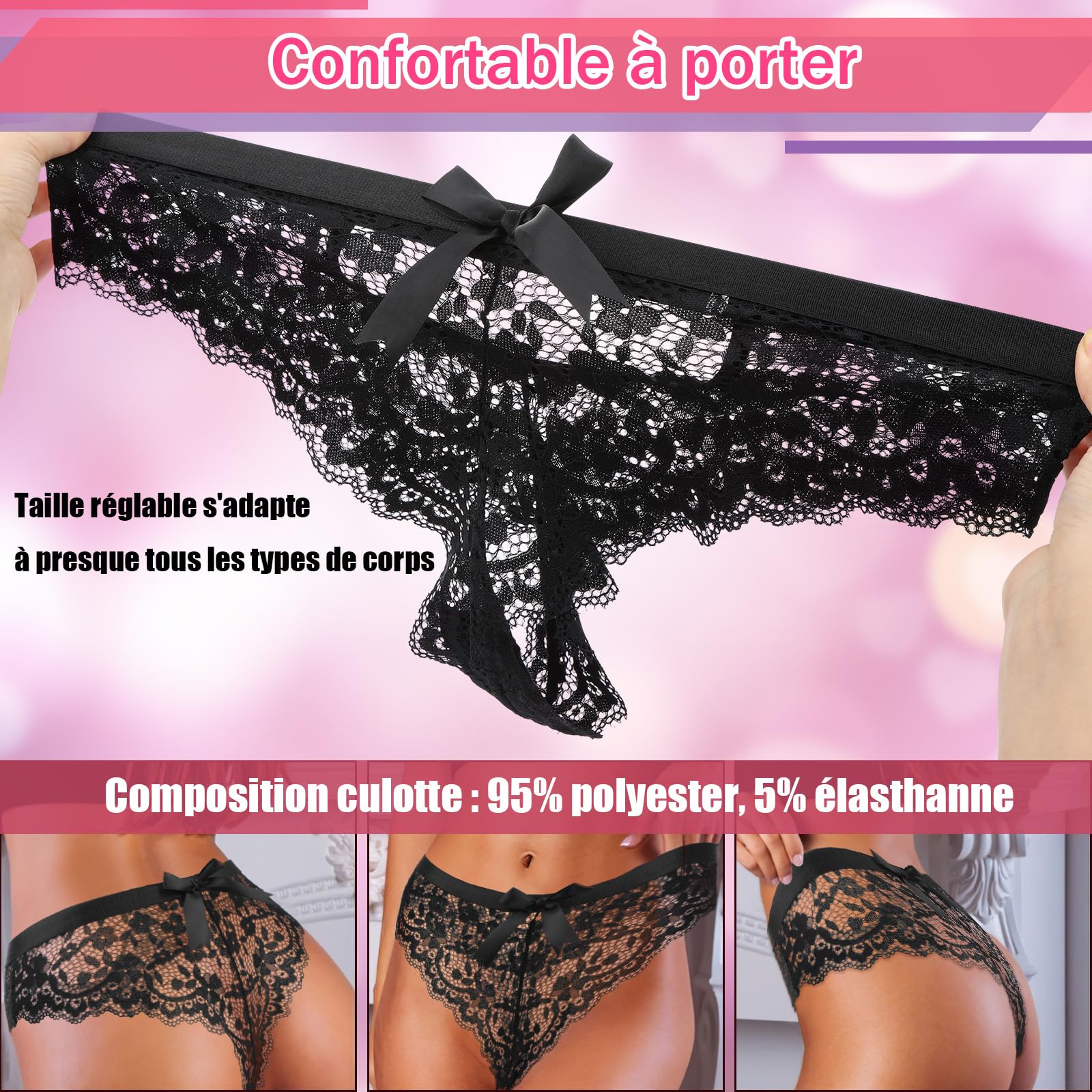 Vibromasseur Sex Toýs Femme Couple - Culottes Vibromasseurs Feminin Clitoridien Puissant Sex Toys Oeuf Vibrant Sextoy à Distance, Vibrateur Culotte Sextoyse Femme Silencieux Connectée Vibro Sextoys