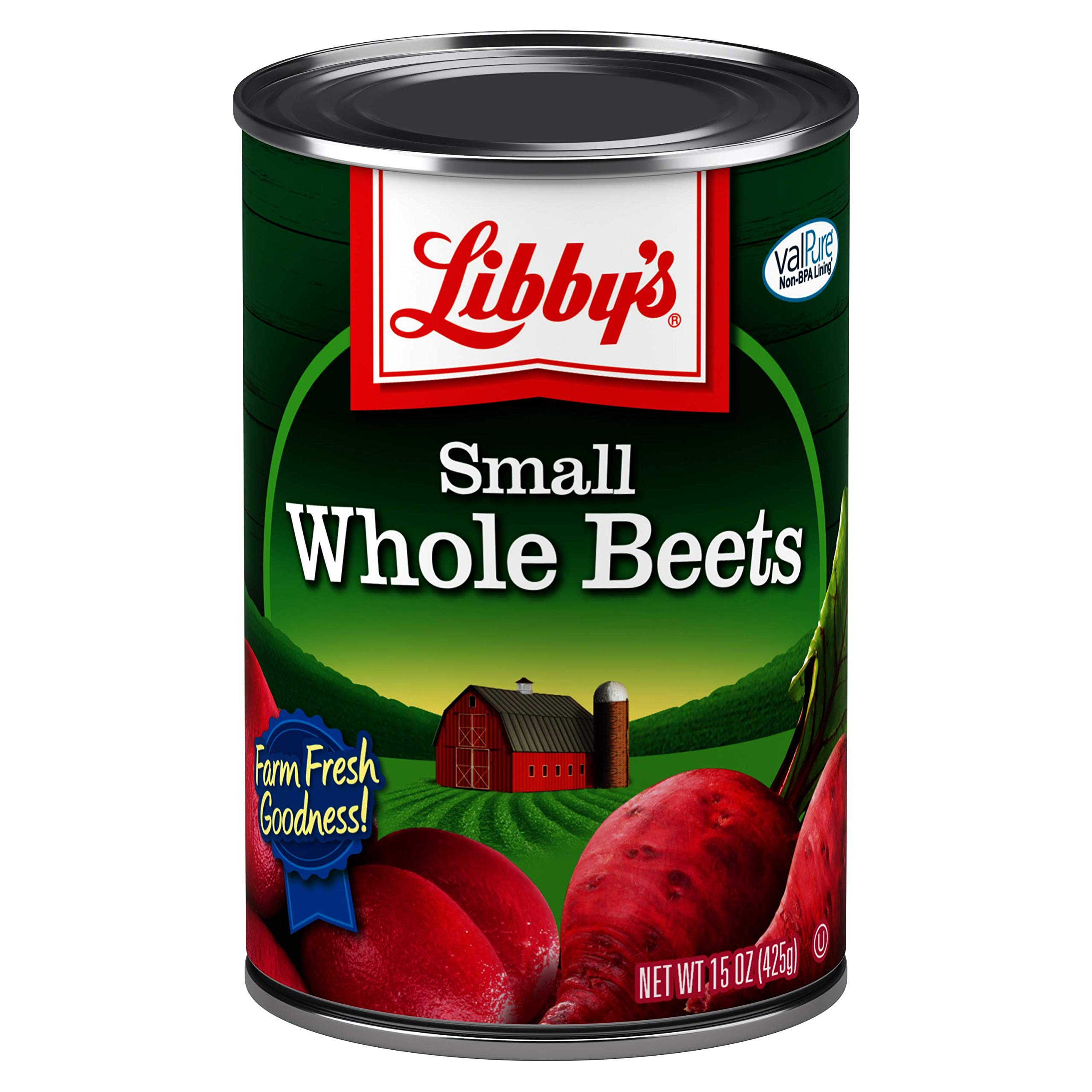 Small Whole Beets | Deliciously Earthy Flavor | Deep Vibrant Ruby Red-Purple | Seasoned with Sea Salt | Grown & Made in the USA | 15 oz (Pack of 12)