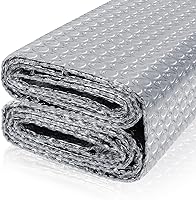 FONUNO Reflective Double-Sided Aluminum Foil Bubble Insulation Sheet 23.6x10FT - Thermal Radiant Barrier for RV Windows, Roof, Garage Door
