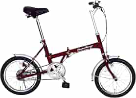 Classic Mimugo 16インチ折畳自転車 MG-CM16-RD Amazon | 【 防犯登録付き/即乗り可能 】 折りたたみ自転車 16