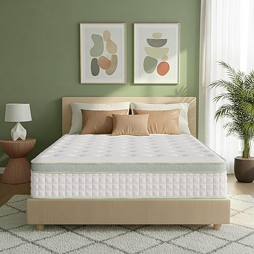 Pro 12" King Size Mattress | Medium Firm Hybrid Mattress with Cooling Gel Memory Foam for Pressure Relief | CertiPUR-US, Fiberglass Free, Made in USA